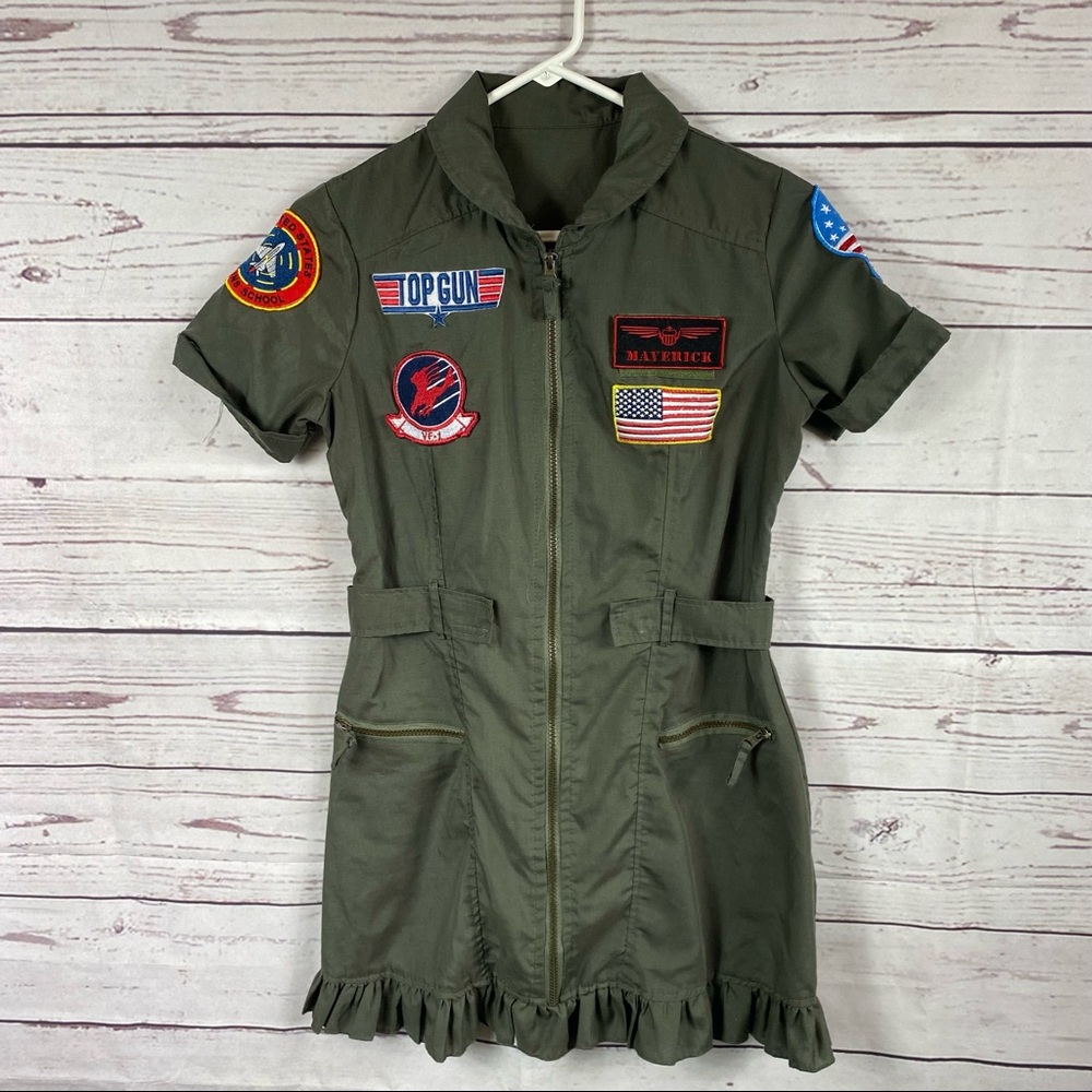 Top Gun Leg Avenue mini Halloween costume dress medium